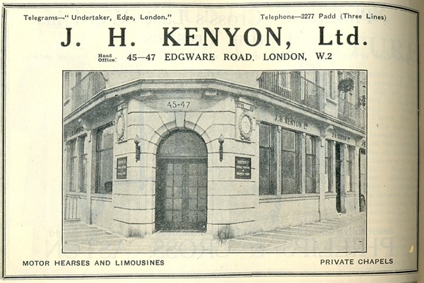 J H Kenyon 45 Edgware Road after rebuilding from BUA Monthly Oct 1935