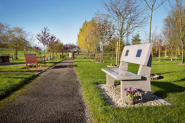 Engraved memorial benches