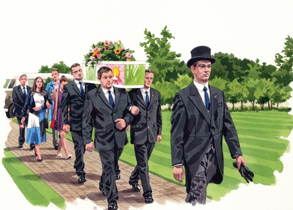 A cremation only funeral - cheaper than a conventional funeral