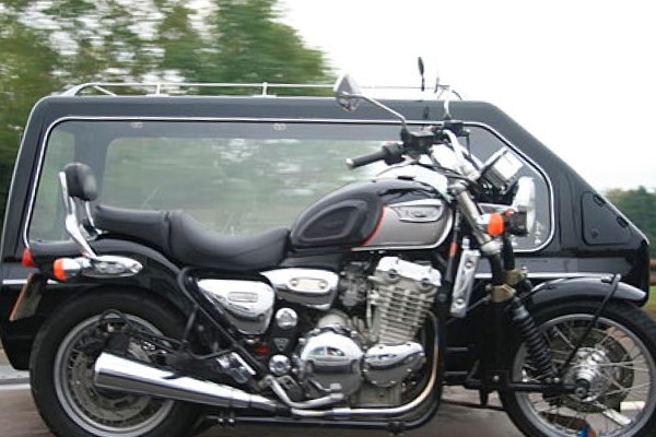 A motorbike hearse | Dignity Funerals
